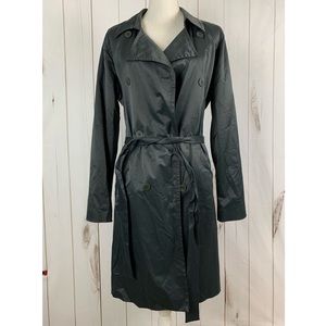 Eileen Fisher Black Trench Coat with belt